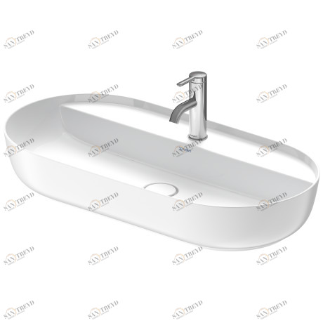 0380802100 Накладная раковина на столешницу  овальная Duravit Luv