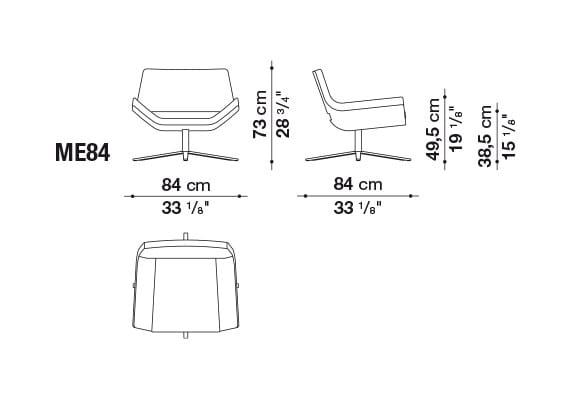Кресло из ткани B&B Italia ARCH-00119895 - Вид №3