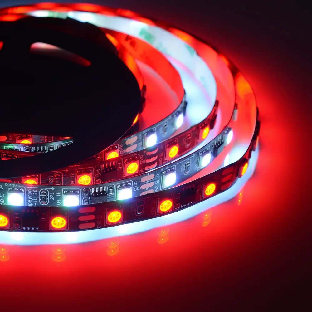 Адресная светодиодная лента Apeyron SMD5050 12В 10 мм 2м 14.4 Вт/м 60диод/м RGB 82535315 STLM-2049864  - Вид №5