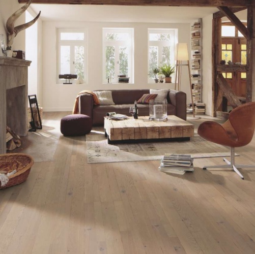 Паркетная доска Meister PС 400 Style Античный серый 8266 Дуб Рустик с брашью (Текстурированная) 2400х255 мм 2300200055 - Вид №10