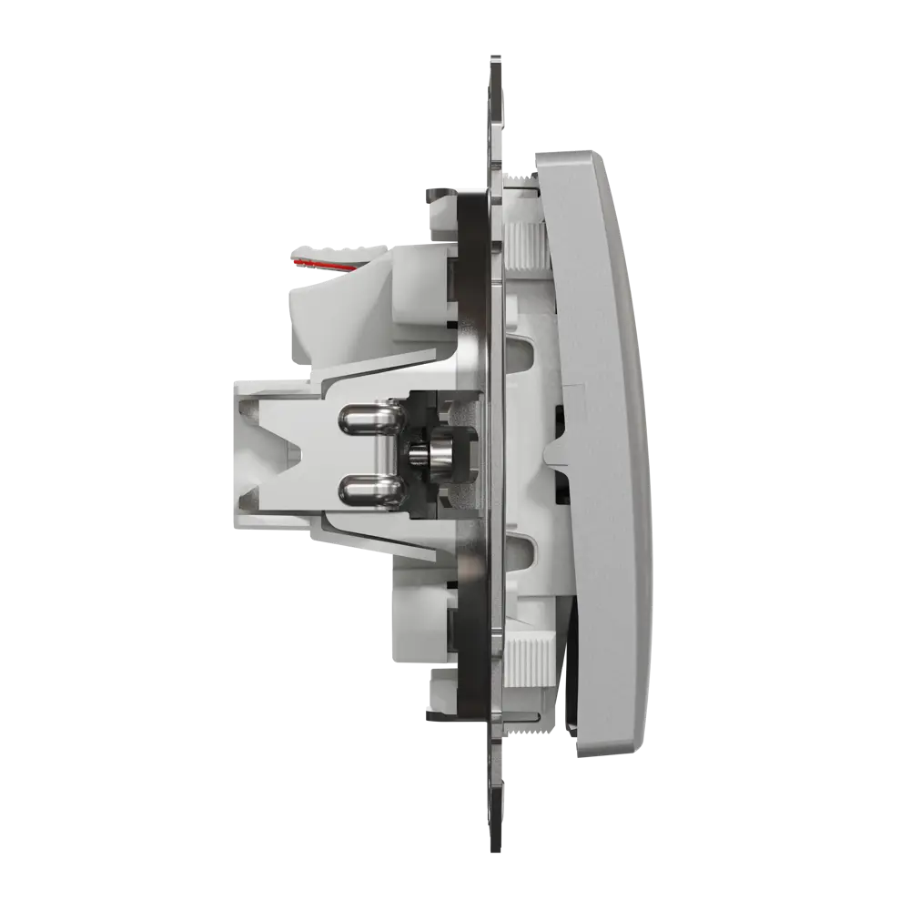 Выключатель встраиваемый Systeme Electric Sedna Design 2 клавиши, цвет алюминий Sedna Design Elements STLM-2191076 - Вид №3