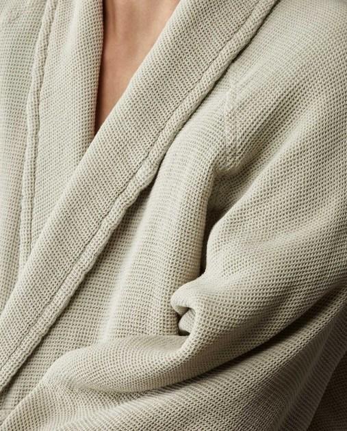 Society Limonta Халат с шалевым воротником из мягкого хлопка Tredi sun-id-1400914 - Вид №2