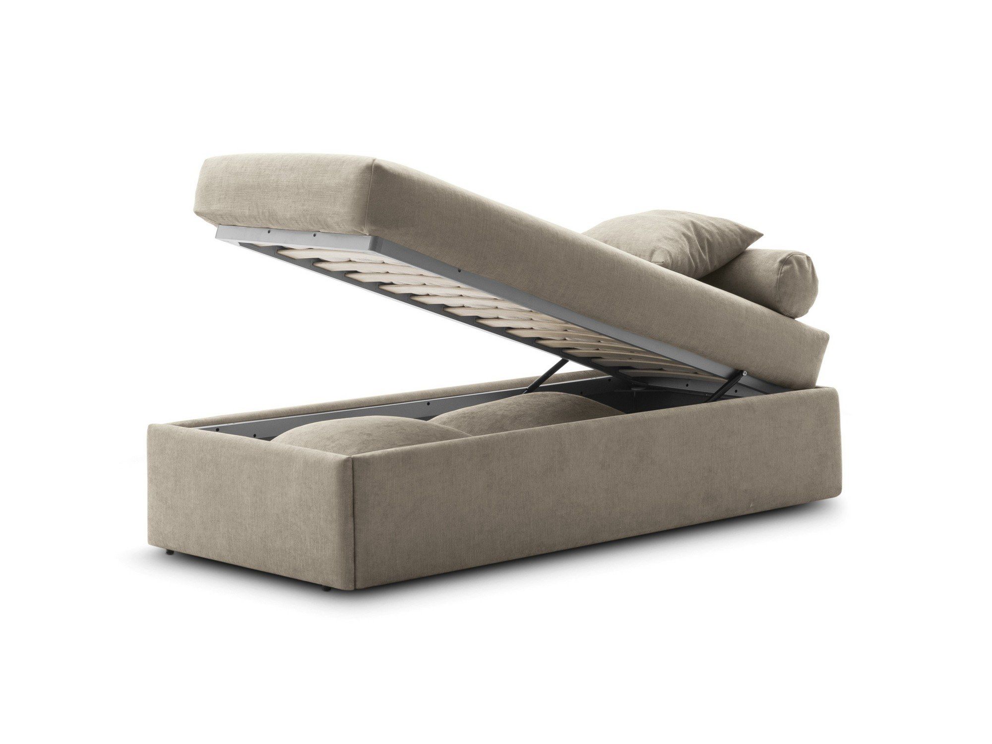 Односпальная кровать с изголовьем и фасонной боковой панелью Bolzan Perla ARCH-00081678 - Вид №6