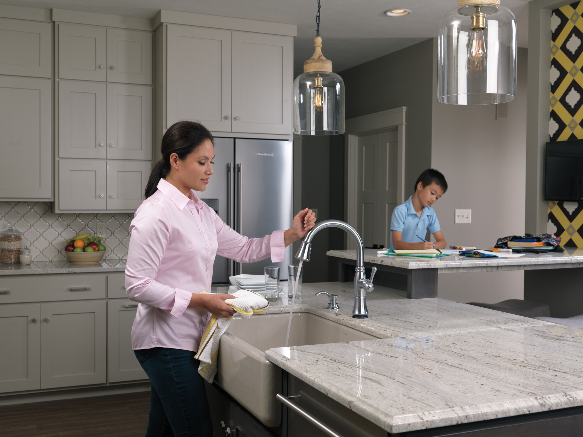 RP71543AR Дозатор мыла / лосьона Delta Faucet Delta Арктическая нержавеющая сталь - Вид №10