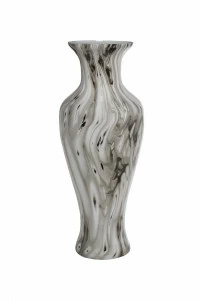 Ваза стеклянная с эмалью серая 27х68 см от Garda Decor GARDA DECOR ДИЗАЙНЕРСКИЕ 00-3861206 Серый