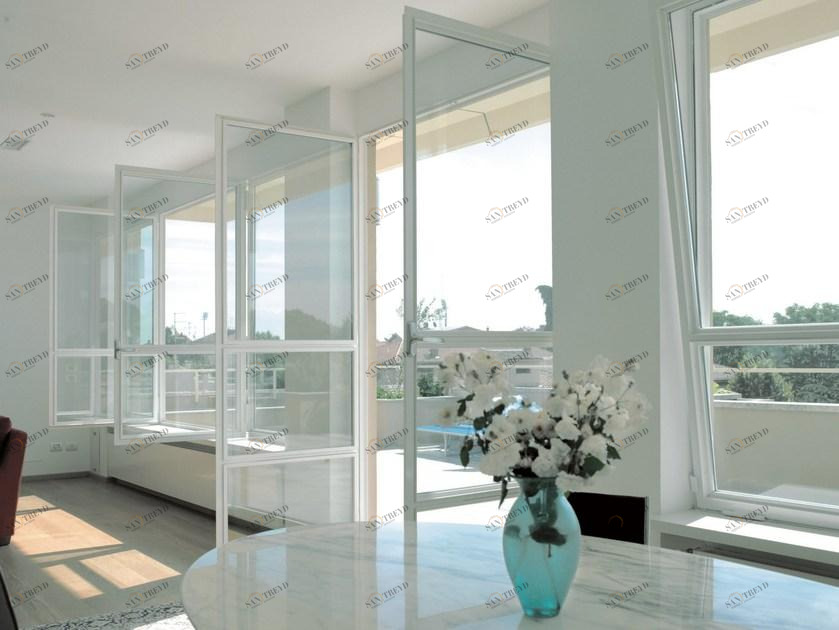 PALLADIO Распашное окно из стали с терморазрывом sun-id-1442575