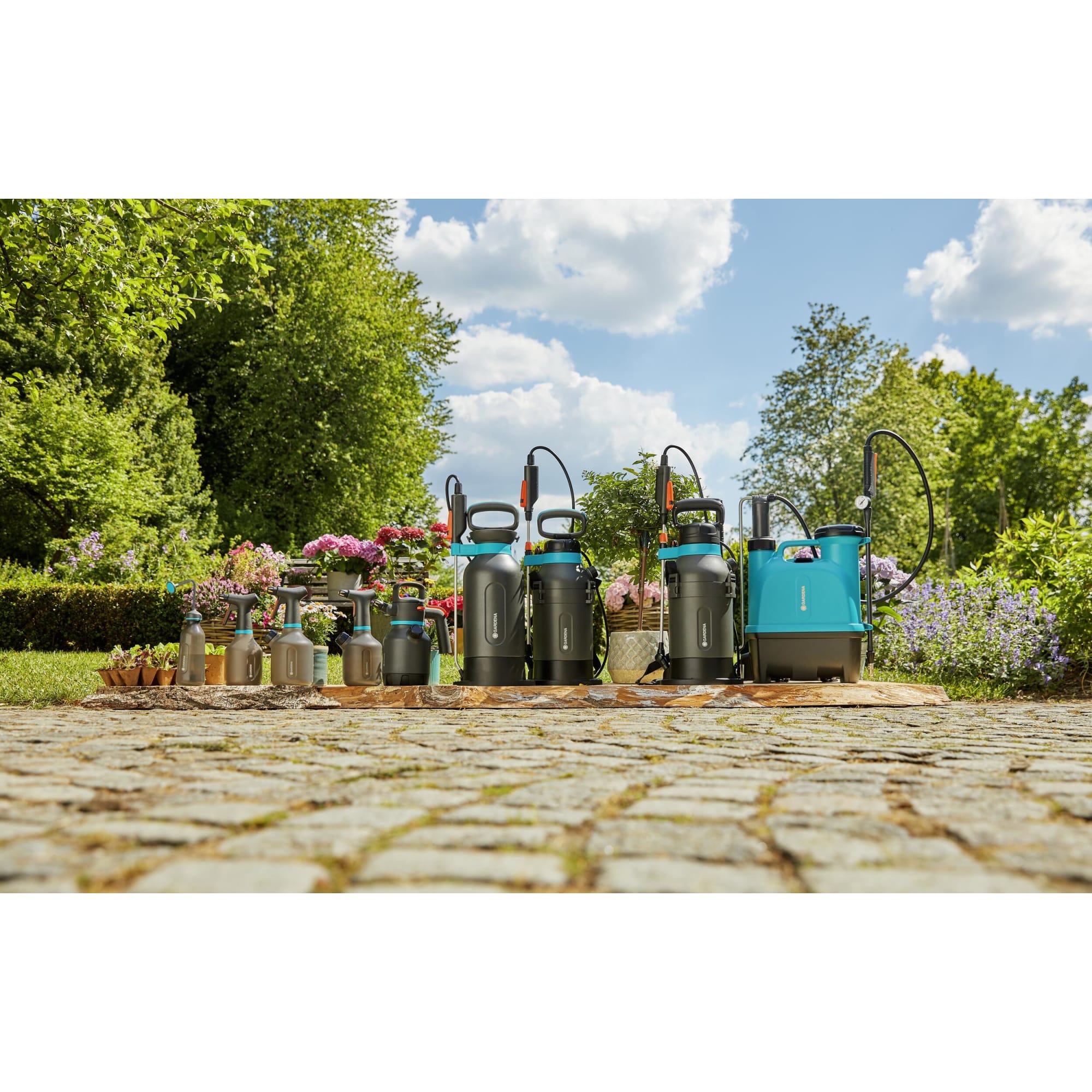 83825888 Опрыскиватель ручной аккумуляторный Easypump 1 л Santreyd  - Вид №2