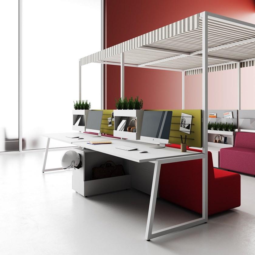 CUF Milano Скамья под навес со встроенной зоной отдыха Fusion Fus#10 - Вид №2