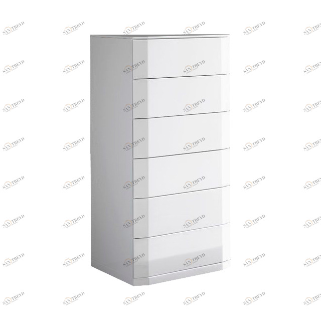 Комод белый высокий с 6 ящиками Bumblebee 2 ESF КОМОДЫ BUMBLEBEE 043910 Белый 