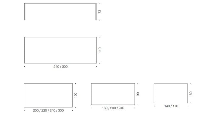 Прямоугольный стол с дубовой эссенцией Desalto 25 ARCH-00086885 - Вид №2