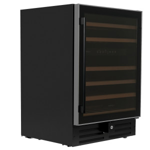 9006988 Винный шкаф Temptech WPQ60DCB серебристый, черный
