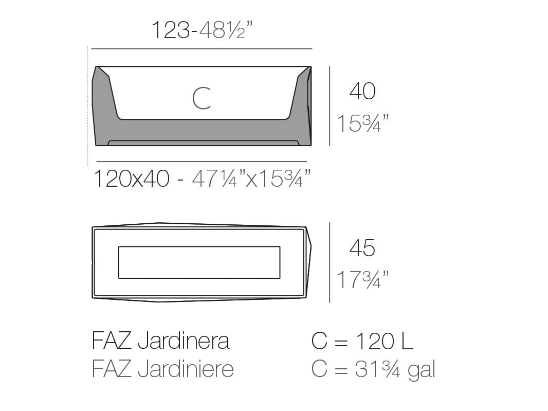 Сеялка из полиэтилена Vondom Faz ARCH-00121865 - Вид №3