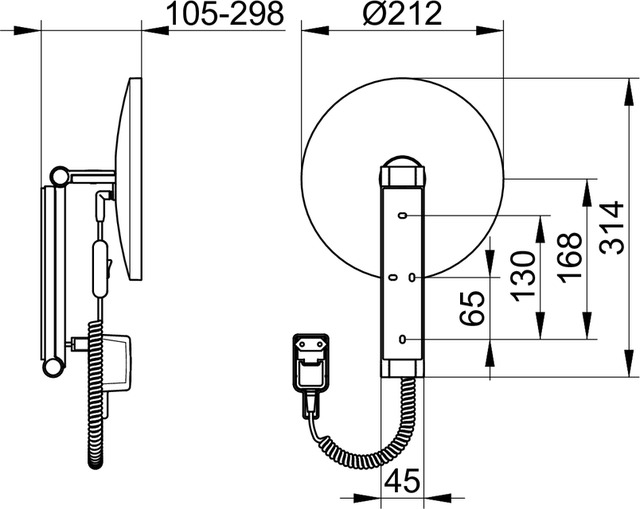 17612039001 Косметическое зеркало KEUCO Kosmetikspiegel - Вид №2