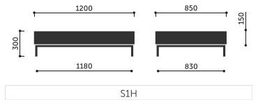 profim Прямоугольный журнальный столик из hpl Myturn sofa sun-id-1361002 - Вид №3