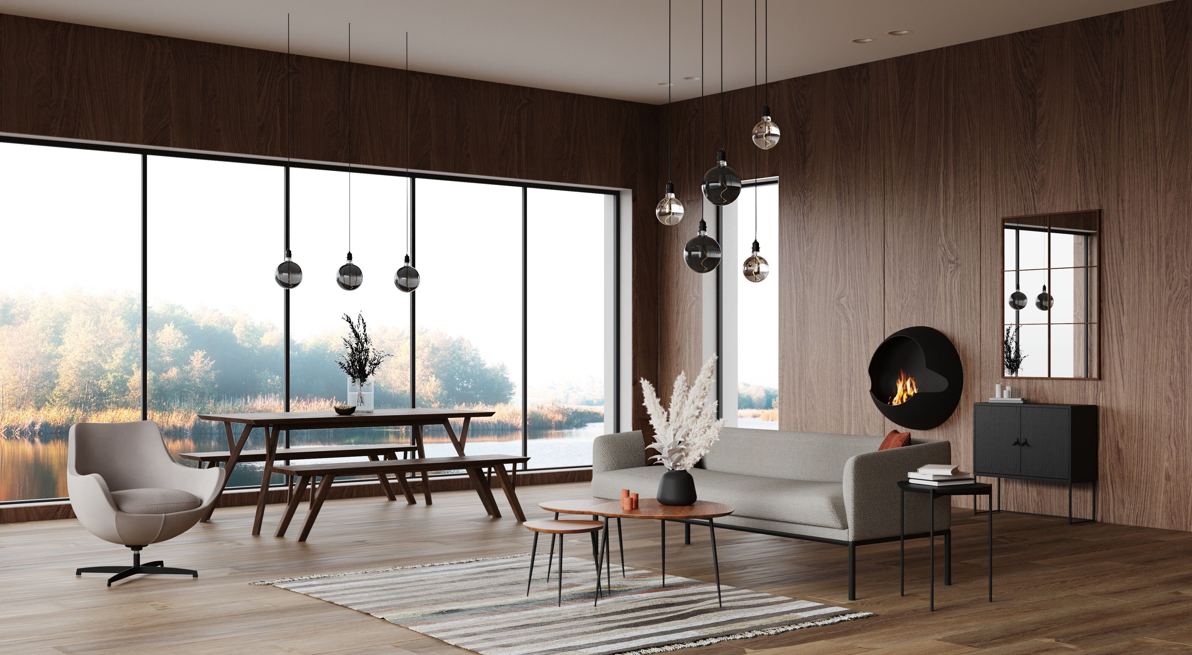 Скамья из акации POMAX Hopper ARCH-00079525 - Вид №4