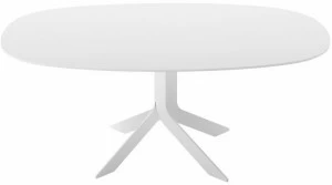 Desalto Овальный стол из мдф с основанием 4 звезды