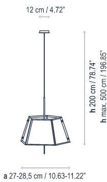 BOVER Светодиодный подвесной светильник из алюминия Penta sun-id-1462236 - Вид №6