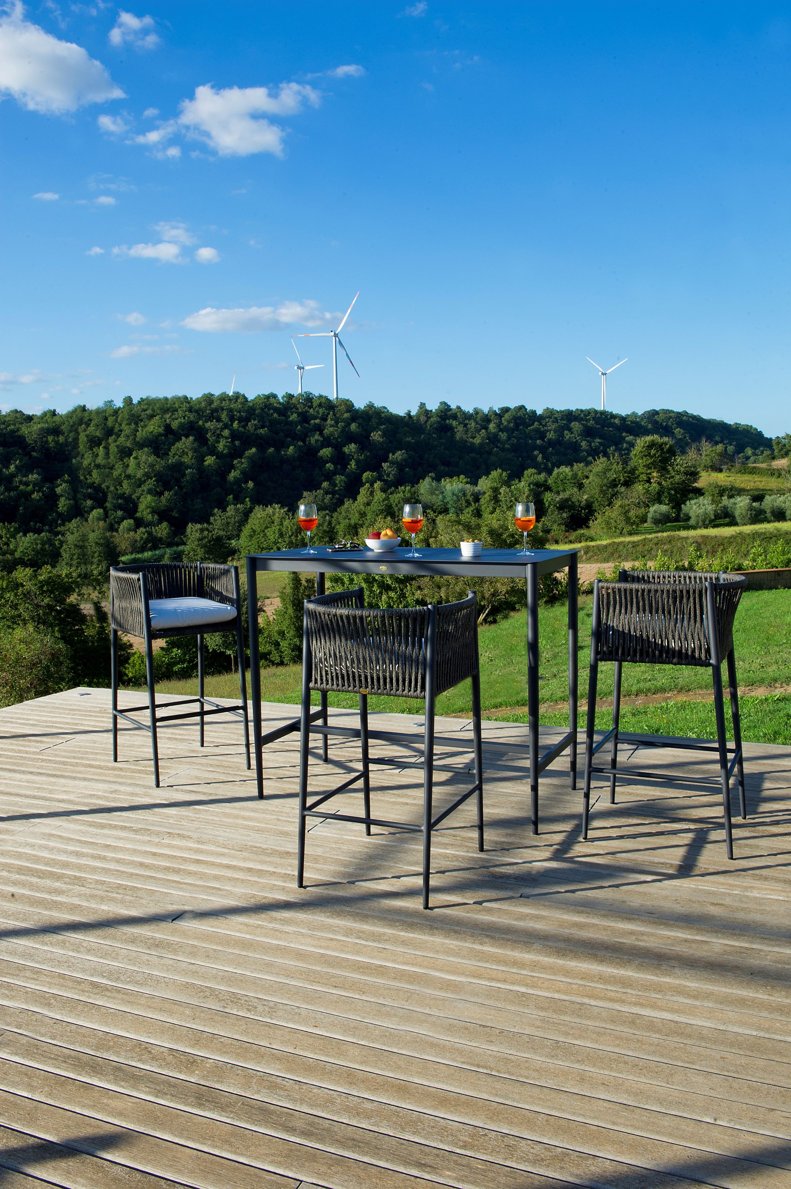 Алюминиевый высокий прямоугольный садовый стол Unopiù свет ARCH-00127194 - Вид №2