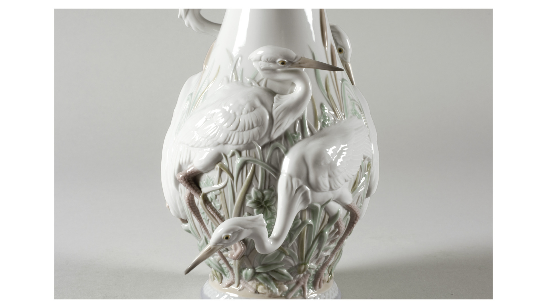 10669008 LLADRO Ваза Lladro "Цапли" 17x35см Фарфор Lladró  - Вид №3