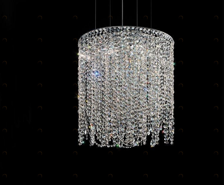 Masiero Подвесной светильник из хромированного металла с кристаллами Impero & deco sun-id-1432410