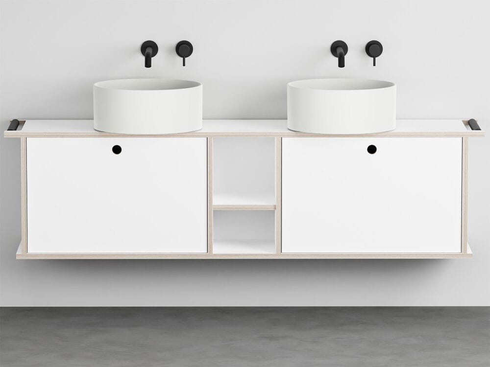 Fenix-NTM® двойная секционная раковина со встроенной раковиной Ceramica Cielo THEO 175 ARCH-00024011 - Вид №8