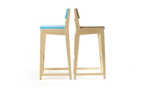 Высокий деревянный стул и QM Foam со спинкой Quinze & Milan номер 26 ARCH-00100658 - Вид №1