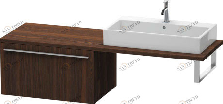 XL543406969 X-Large Шкафчик для консоли Орех брашированный (натуральный шпон) Duravit