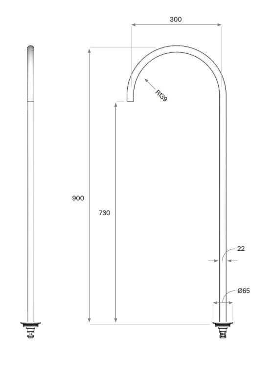 Набор термостатических ванн из нержавеющей стали с ручным душем COCOON Maison ARCH-00023239 - Вид №3