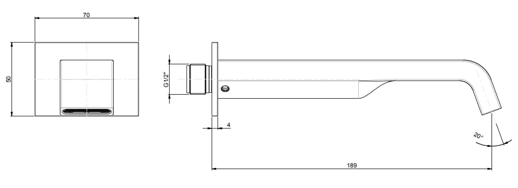 Настенный дозирующий носик для ванны Rubinetterie Frattini Птолемей ARCH-00020829 - Вид №4