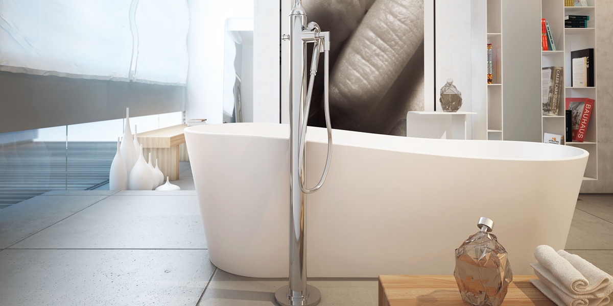 Design Ванна из Corian 1700x700x500 Provence Lite 3 белая MOMA Design PRV2B1800 - Вид №3