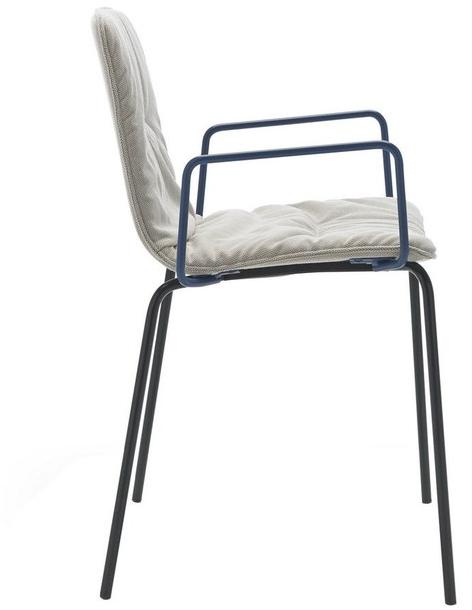 Viccarbe Штабелируемый тканевый стул с подлокотниками Klip sun-id-1477824 - Вид №3