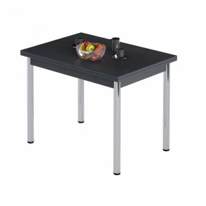 Обеденный стол раздвижной черный Leset "Марсель 1Р" IMPEX  00-3967182 Черный