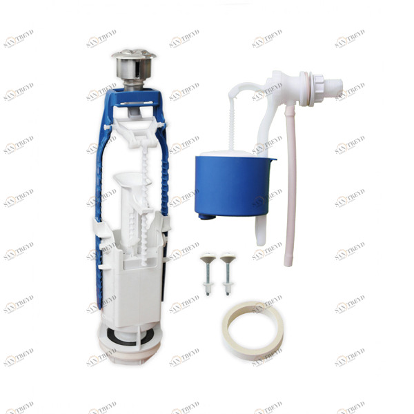 Арматура Уклад 77.54.16.3 хром кноп.бок.подв. (дв/слив) 77.54.16.3 14131