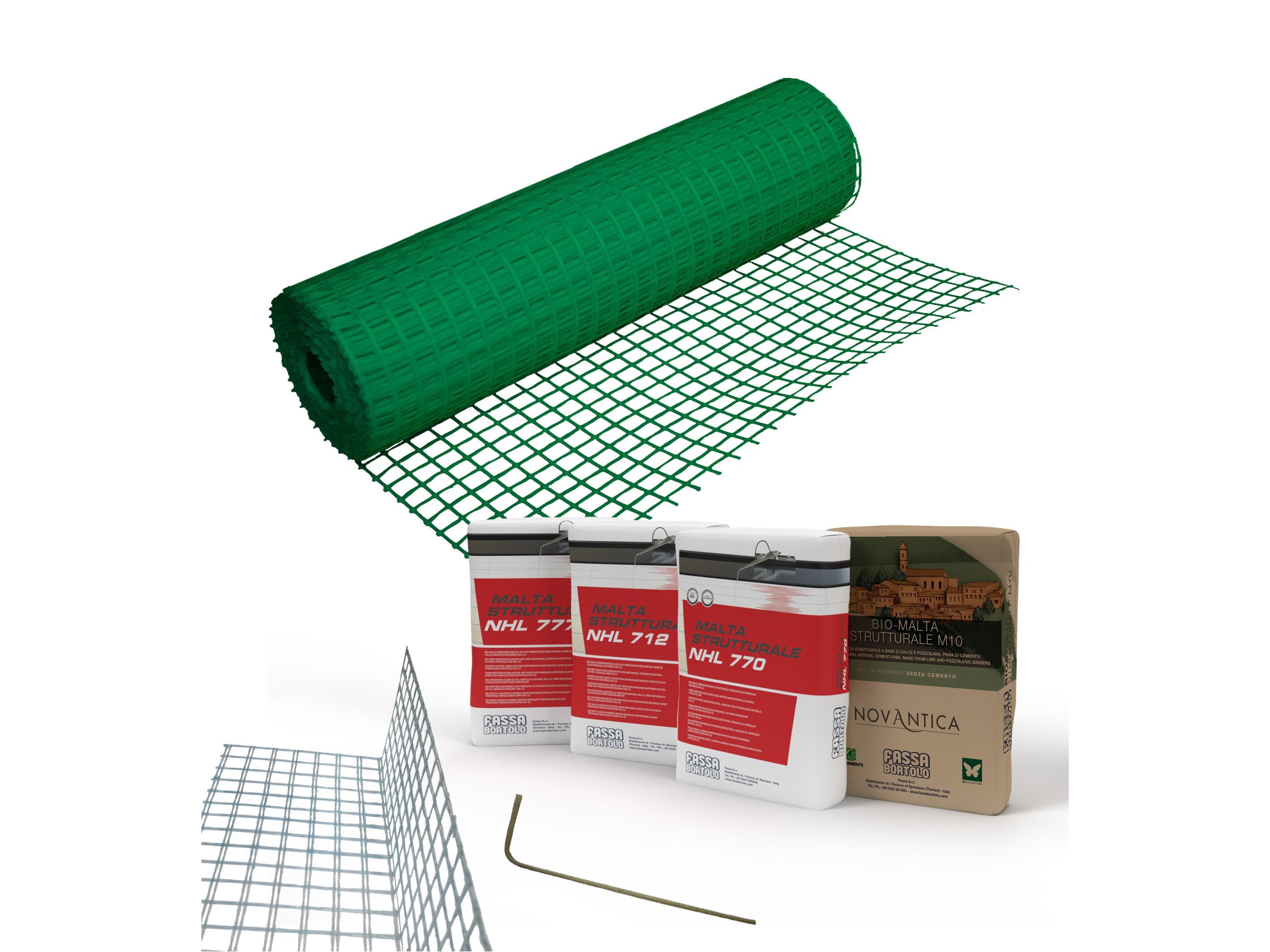 Система армирования кладочных конструкций FASSA растворы и аксессуары для консолидации ARCH-00144333 - Вид №1