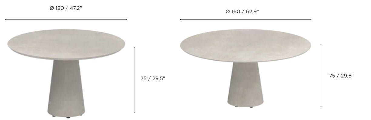 Круглый стол из тикового дерева Royal Botania Conix ARCH-00036677 - Вид №2