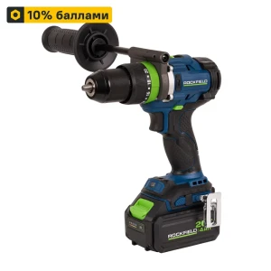 Аккумуляторная дрель-шуруповерт Rockfield RF2094BK с ударным механизмом 89366407