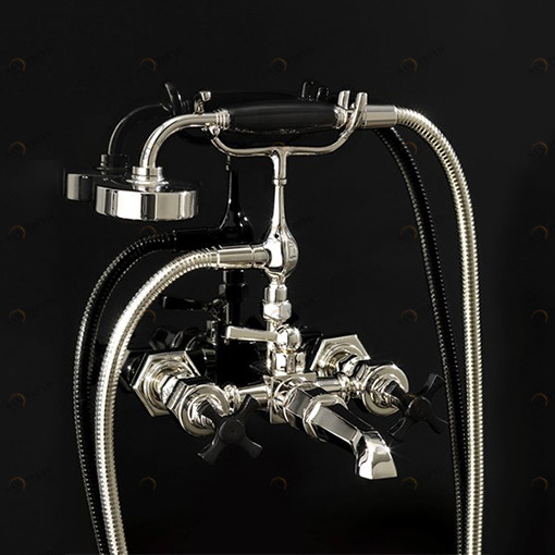 Смеситель для ванны настенный ADJBCS34NK Devon Devon JUBILEE BLACK CROSS Devon&Devon
