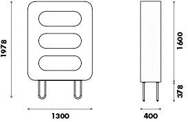 FIT INTERIORS Мобильный с нишами I-d sun-id-1452392 - Вид №1