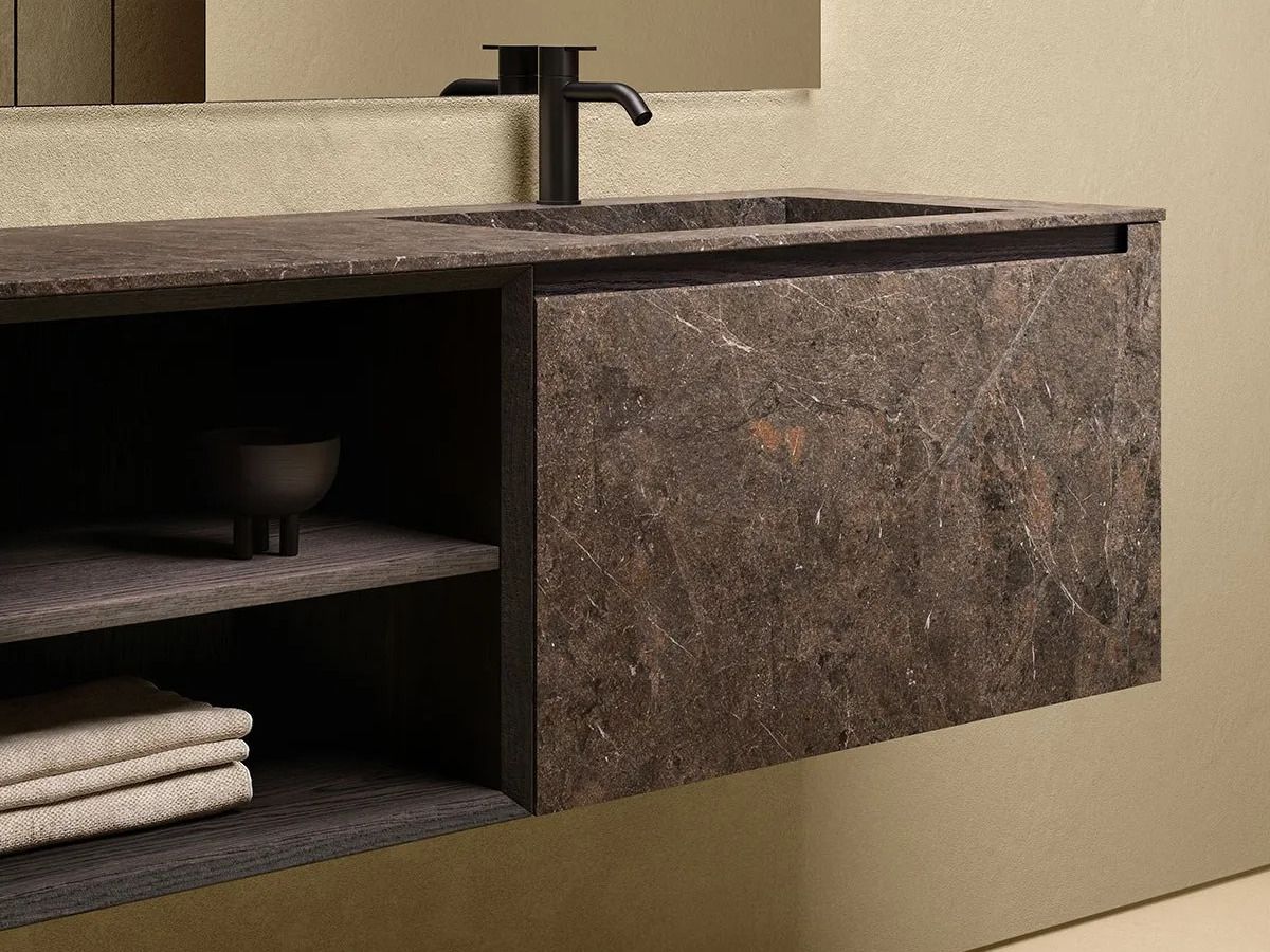 Двойной подвесной шкаф для умывальника MDi со встроенной раковиной Inbani слой ARCH-00129873 - Вид №1