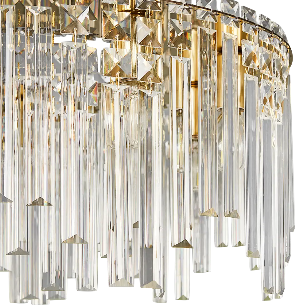 Люстра DE CITY Арман 8 - золотистая хрустальная для гостиной 89379453 STLM-1566264 - Вид №5