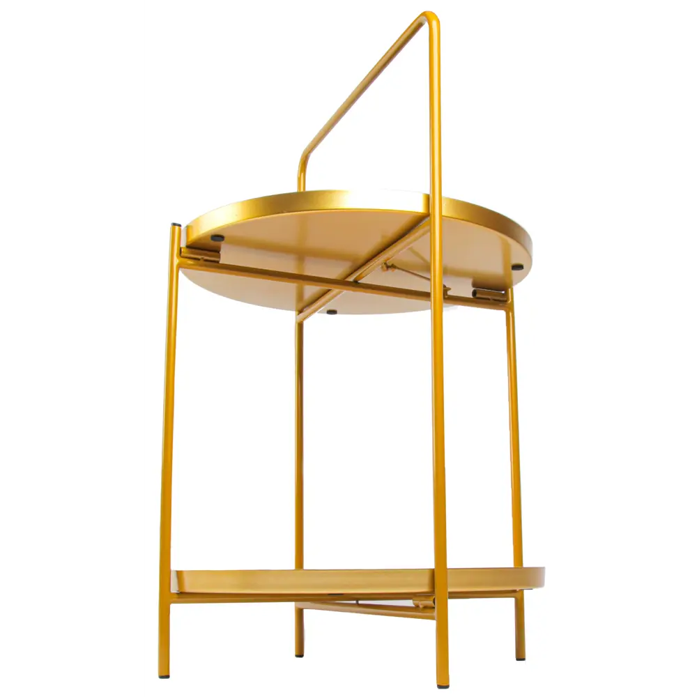 Приставной столик круглый 37.4x59 см золотой Santreyd STLM-2188495 - Вид №3
