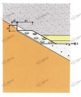 EDILFERRO TRAVEST Каркасный профиль или рольставни по периметру для подвесных потолков sun-id-1377573