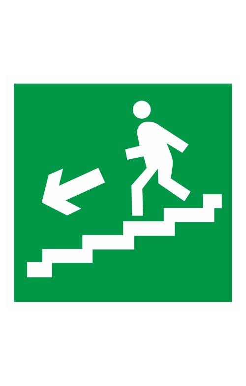 68623 Знак "Направление к эвакуационному выходу по лестнице вниз"  Эвакуационные знаки размер 100 х 100 мм Спецодежда 