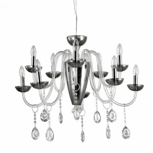 Люстра дизайнерская Other серая, хром Camelia SP11 Fume IDEAL LUX ДИЗАЙНЕРСКИЕ, CAMELIA FUME 057276 Серый