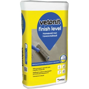 Наливной пол Vetonit Finish Level 20 кг