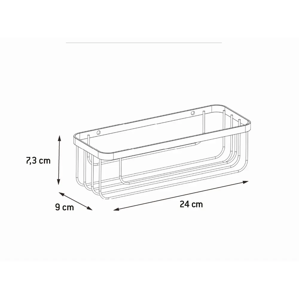 Полка для ванной прямоугольная Sensea Essential цвет хром 82667493 STLM-2052655 - Вид №8