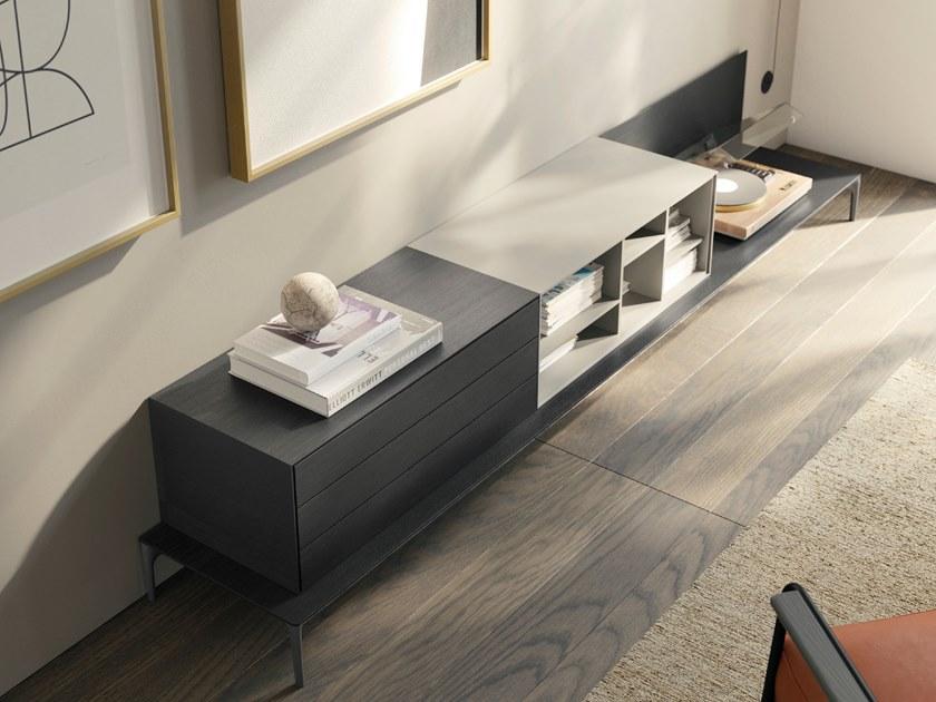 TREKU Низкая лакированная тумба под ТВ Lauki sun-id-1461777 - Вид №1