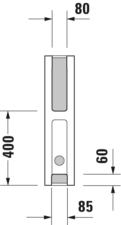 0865160000 Пьедестал для раковины овальная Duravit Starck 3 - Вид №4