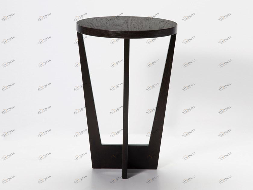 Duvivier Canapés Высокий круглый дубовый журнальный столик для гостиной  Barrybc1-t 