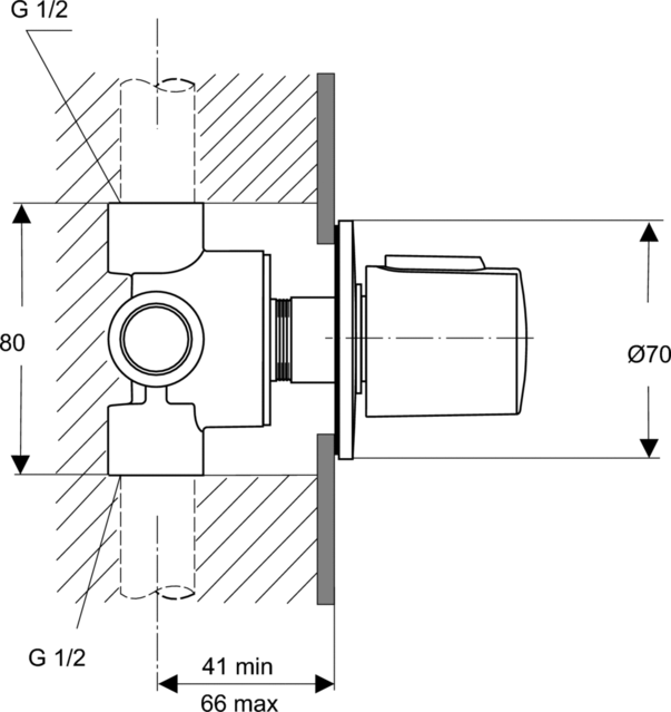 A4657AA Многоходовой переключатель Ideal Standard CERATHERM 100  - Вид №2